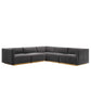 Conjure Channel Tufted Performance Velvet 5-Piece Sectional By Modway - EEI-5850 | Sectional | Modishstore - 33