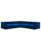Conjure Channel Tufted Performance Velvet 5-Piece Sectional By Modway - EEI-5850 | Sectional | Modishstore - 49