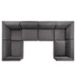 Conjure Channel Tufted Performance Velvet 6-Piece U-Shaped Sectional By Modway - EEI-5851 | Sectional | Modishstore - 42