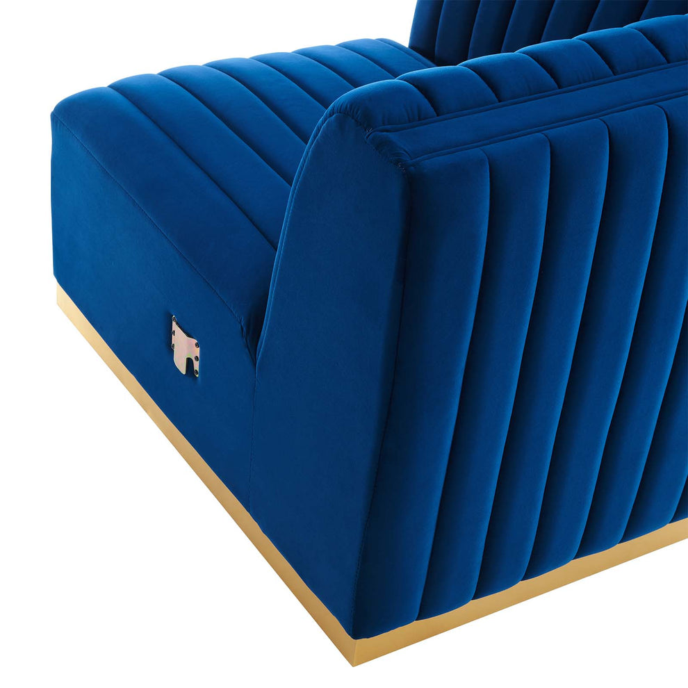 Conjure Channel Tufted Performance Velvet 6-Piece U-Shaped Sectional By Modway - EEI-5851 | Sectional | Modishstore - 51