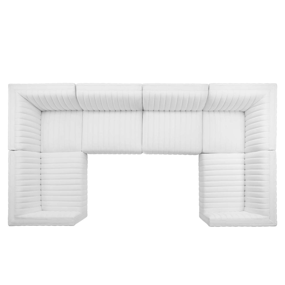 Conjure Channel Tufted Performance Velvet 6-Piece U-Shaped Sectional By Modway - EEI-5851 | Sectional | Modishstore - 74