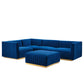 Conjure Channel Tufted Performance Velvet 5-Piece Sectional By Modway - EEI-5852 | Sectional | Modishstore - 33