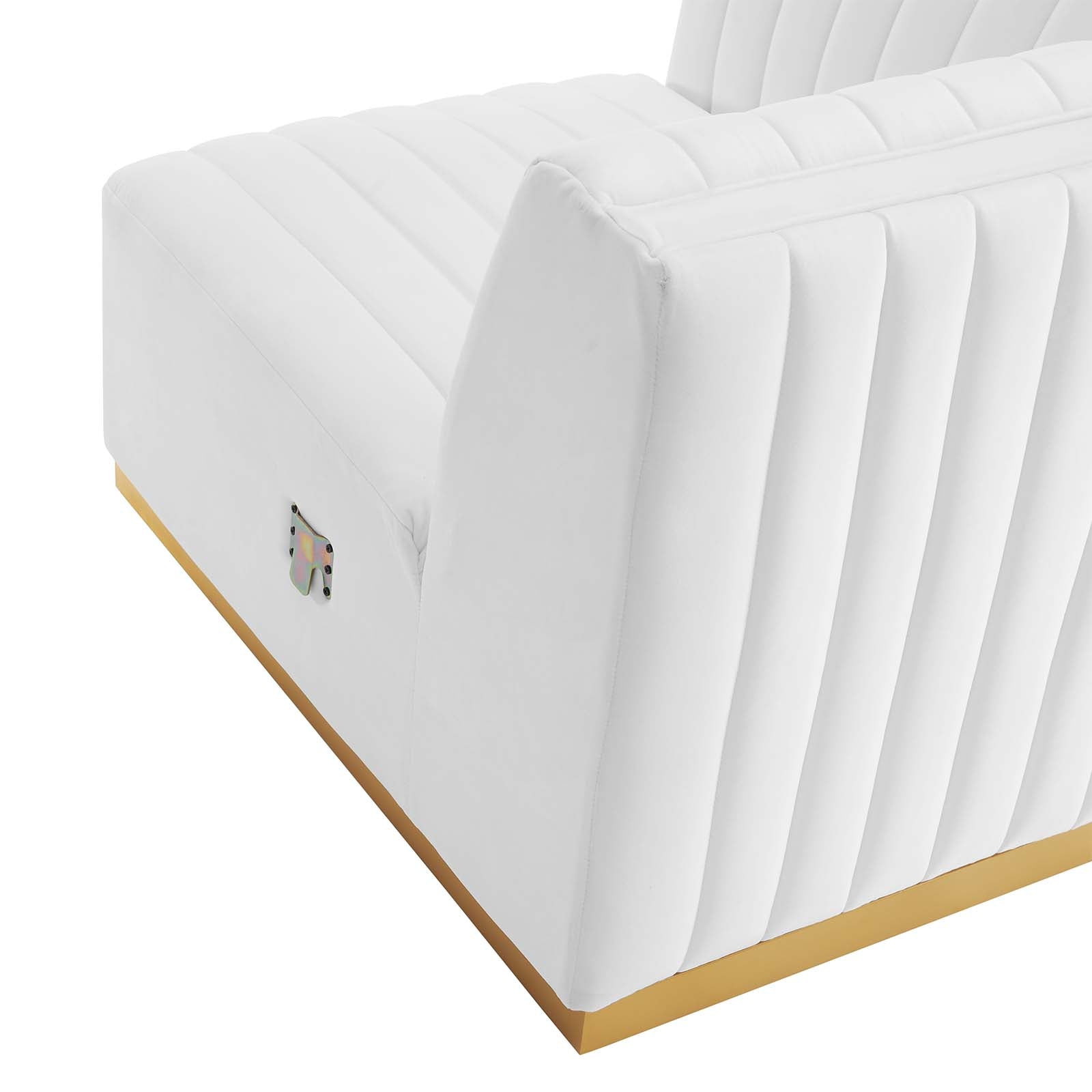 Conjure Channel Tufted Performance Velvet 5-Piece Sectional By Modway - EEI-5852 | Sectional | Modishstore - 51