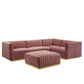 Conjure Channel Tufted Performance Velvet 5-Piece Sectional By Modway - EEI-5853 | Sectional | Modishstore - 17
