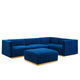 Conjure Channel Tufted Performance Velvet 5-Piece Sectional By Modway - EEI-5853 | Sectional | Modishstore - 49