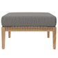 Clearwater Outdoor Patio Teak Wood Ottoman By Modway - EEI-5854 | Outdoor Ottomans | Modishstore - 3