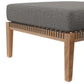 Clearwater Outdoor Patio Teak Wood Ottoman By Modway - EEI-5854 | Outdoor Ottomans | Modishstore - 4