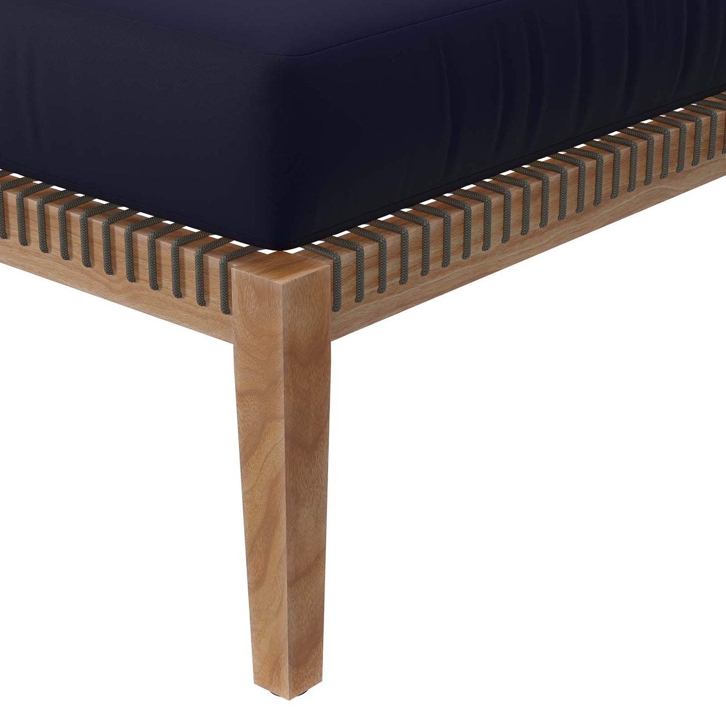 Clearwater Outdoor Patio Teak Wood Ottoman By Modway - EEI-5854 | Outdoor Ottomans | Modishstore - 18