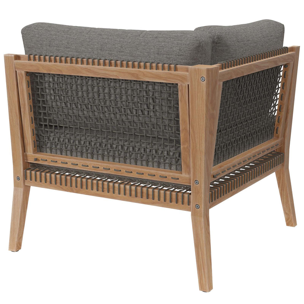 Clearwater Outdoor Patio Teak Wood Corner Chair By Modway - EEI-5855 | Outdoor Chairs | Modishstore - 3