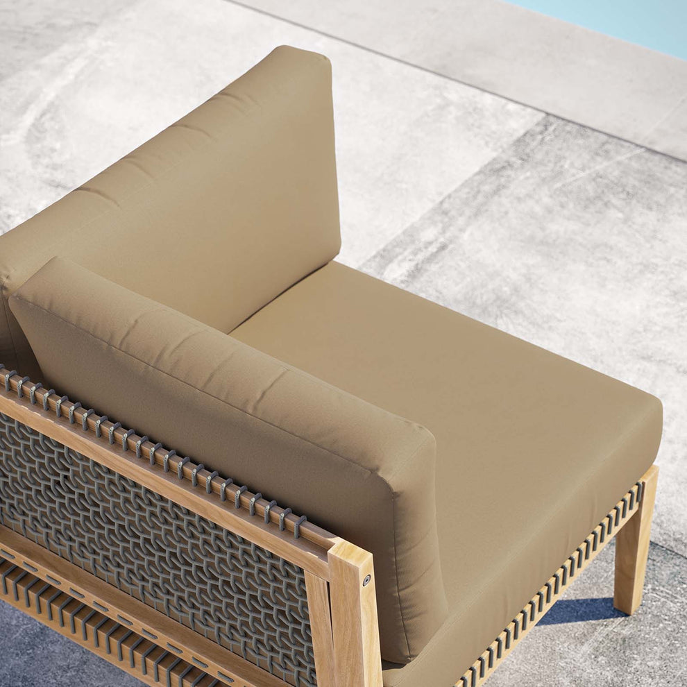 Clearwater Outdoor Patio Teak Wood Corner Chair By Modway - EEI-5855 | Outdoor Chairs | Modishstore - 13