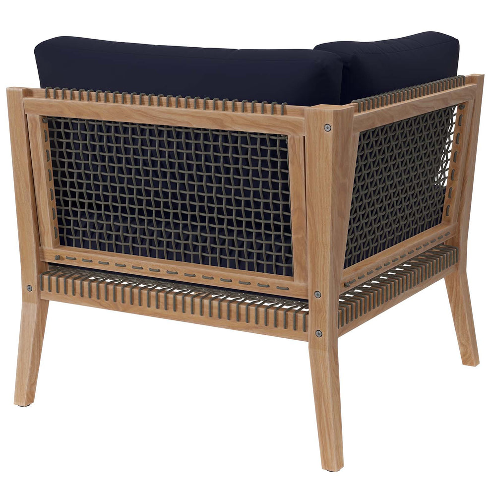 Clearwater Outdoor Patio Teak Wood Corner Chair By Modway - EEI-5855 | Outdoor Chairs | Modishstore - 16