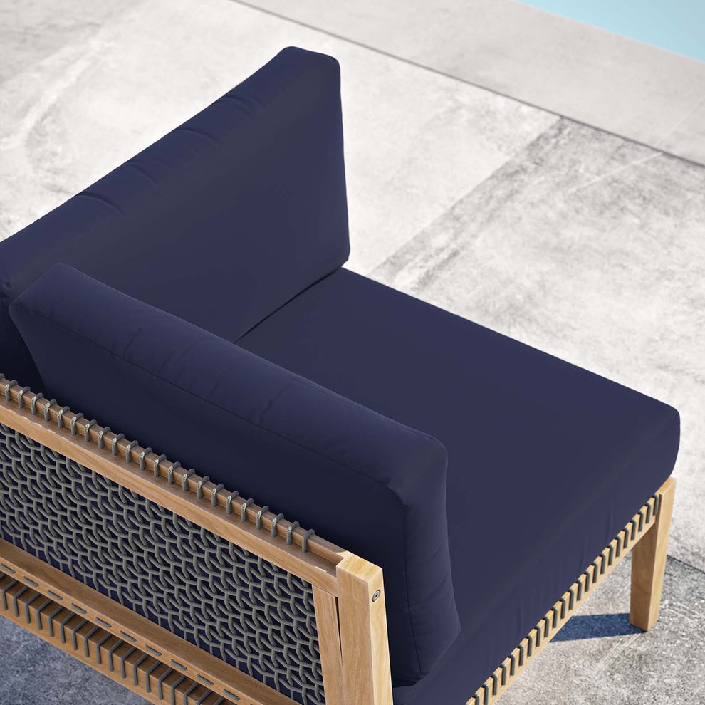 Clearwater Outdoor Patio Teak Wood Corner Chair By Modway - EEI-5855 | Outdoor Chairs | Modishstore - 20
