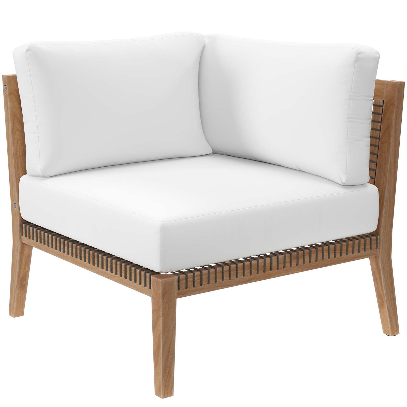 Clearwater Outdoor Patio Teak Wood Corner Chair By Modway - EEI-5855 | Outdoor Chairs | Modishstore - 22