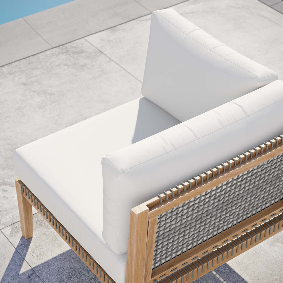 Clearwater Outdoor Patio Teak Wood Corner Chair By Modway - EEI-5855 | Outdoor Chairs | Modishstore - 27