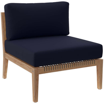 Clearwater Outdoor Patio Teak Wood Armless Chair By Modway - EEI-5856 | Outdoor Chairs | Modishstore - 15