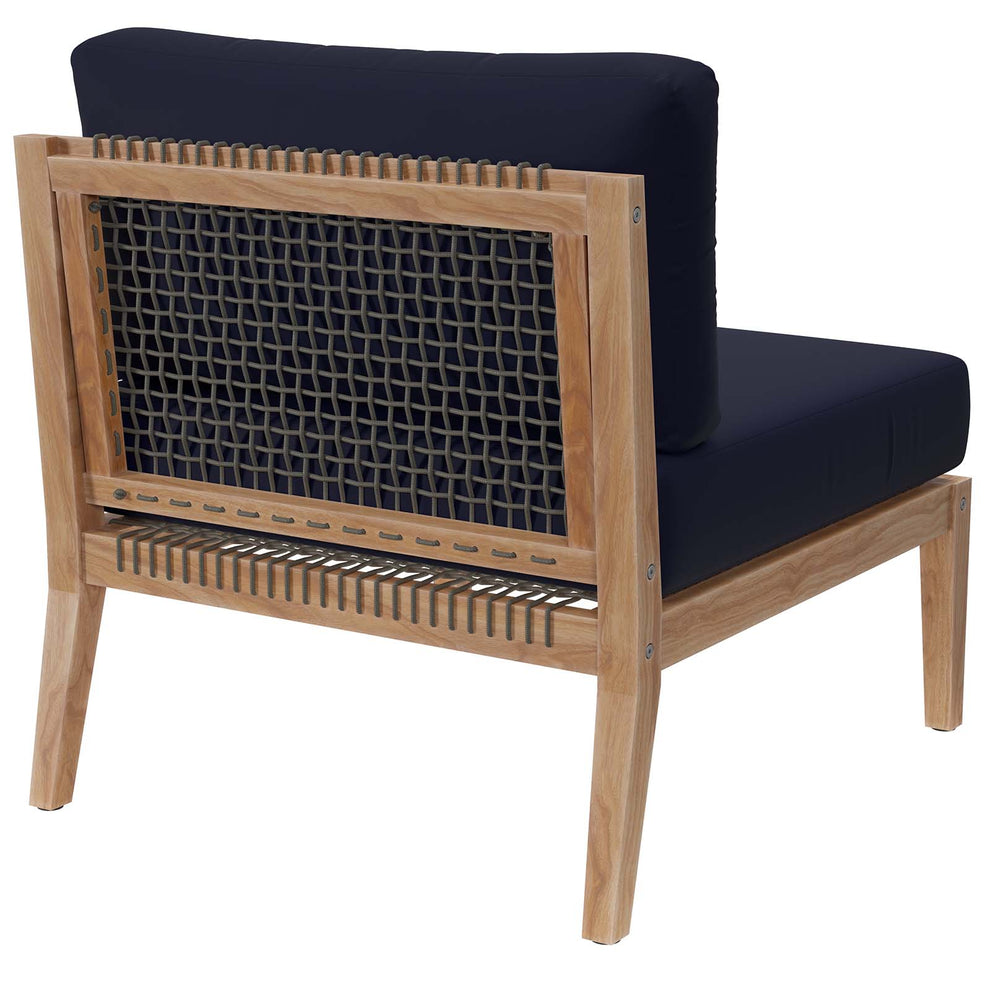 Clearwater Outdoor Patio Teak Wood Armless Chair By Modway - EEI-5856 | Outdoor Chairs | Modishstore - 17
