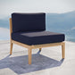 Clearwater Outdoor Patio Teak Wood Armless Chair By Modway - EEI-5856 | Outdoor Chairs | Modishstore - 21