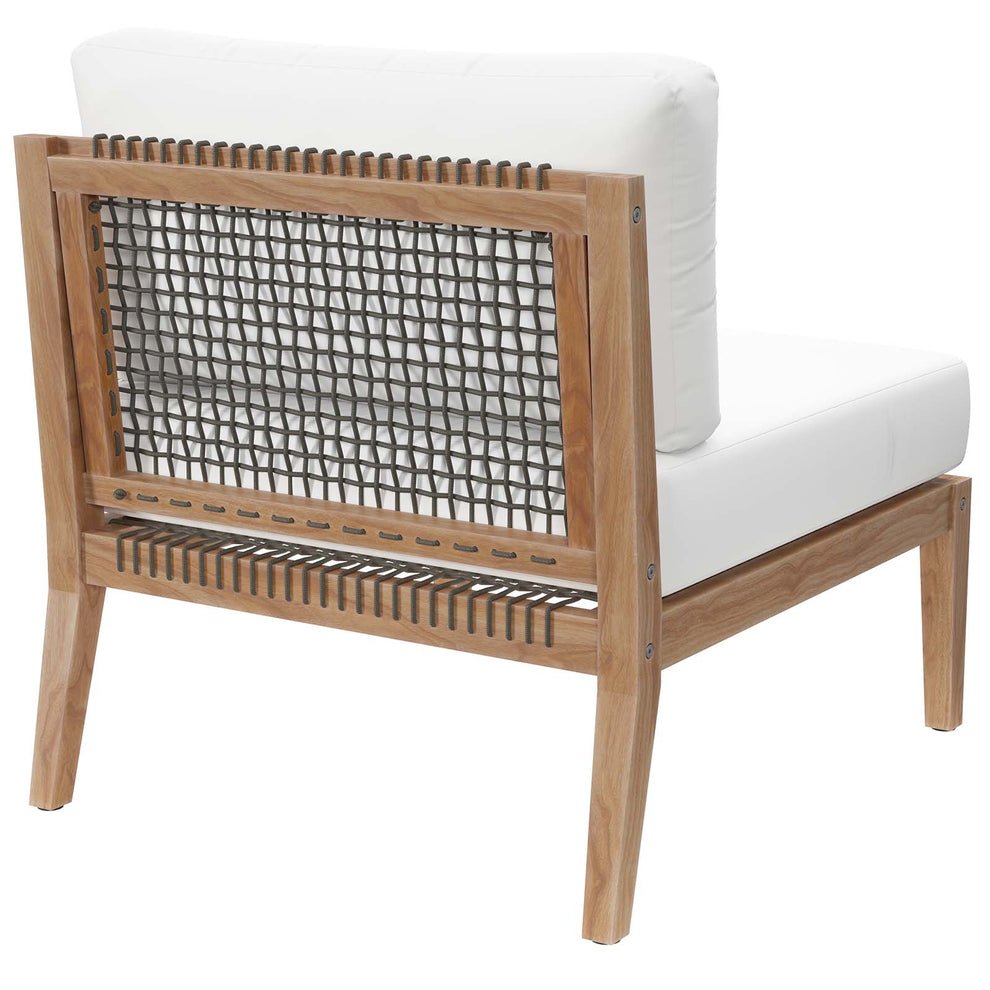 Clearwater Outdoor Patio Teak Wood Armless Chair By Modway - EEI-5856 | Outdoor Chairs | Modishstore - 24