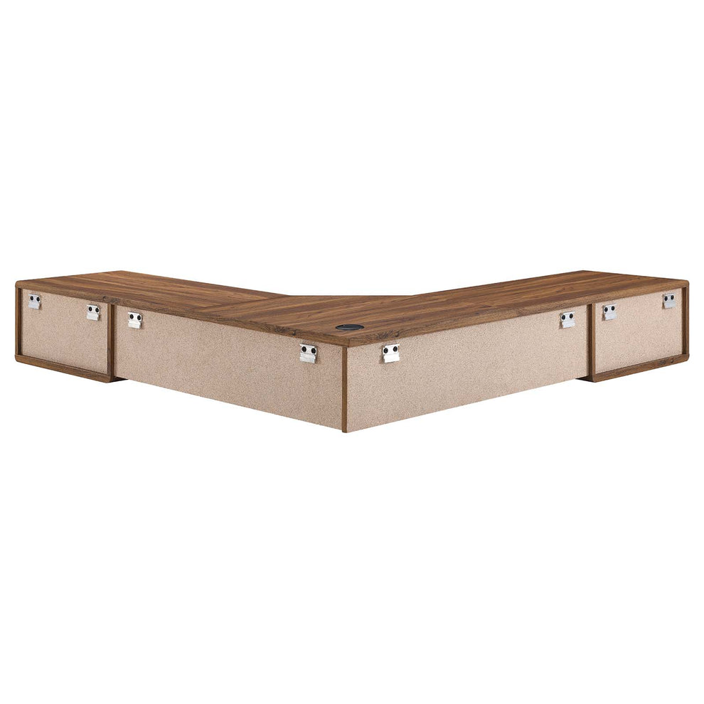 Transmit 55" Wall Mount Corner Wood Office Desk By Modway - EEI-5863 | Desks | Modishstore - 3