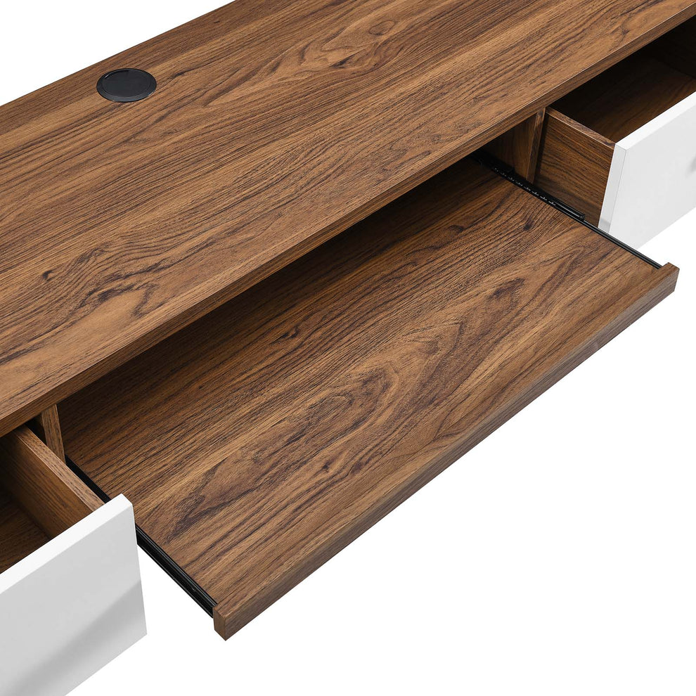 Transmit 60" Wall Mount Wood Office Desk By Modway - EEI-5864 | Desks | Modishstore - 6