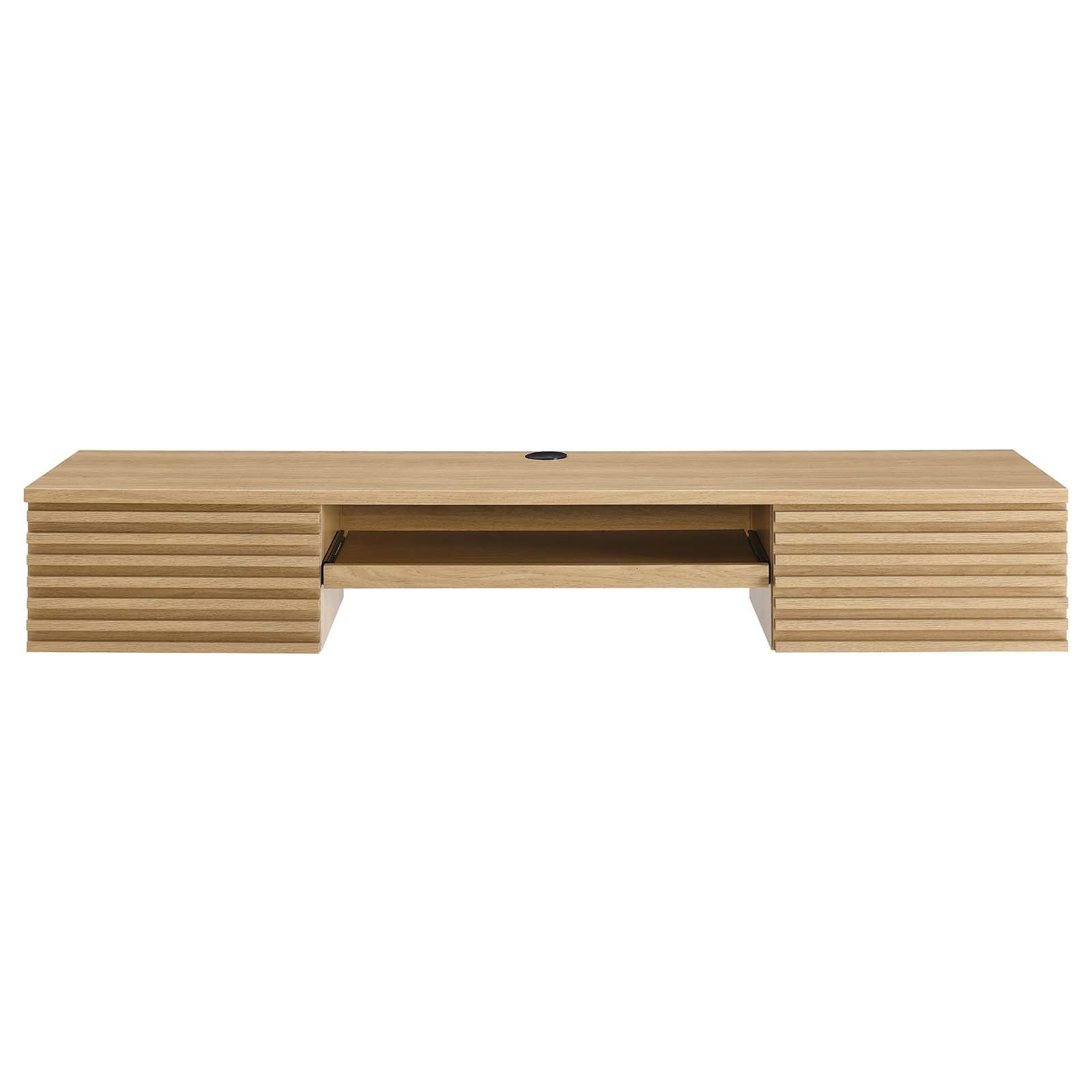 Render Wall Mount Wood Office Desk By Modway - EEI-5865 | Desks | Modishstore - 17