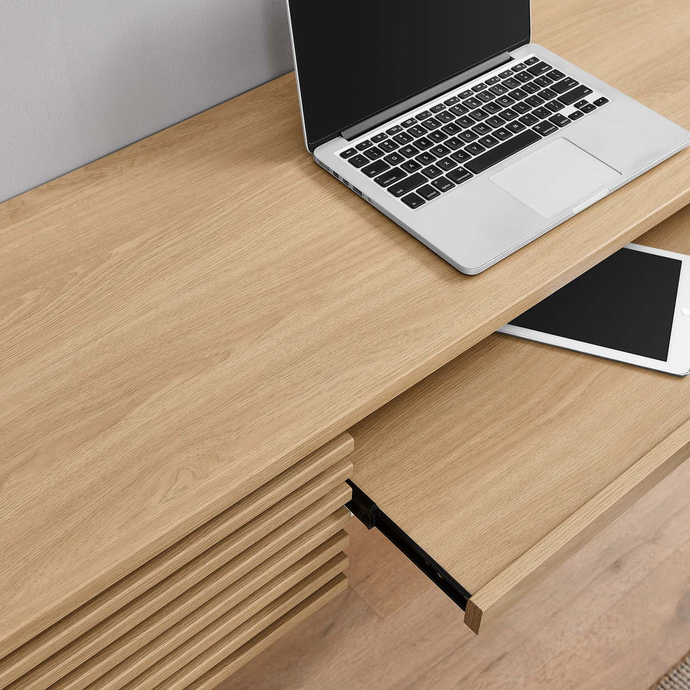 Render Wall Mount Wood Office Desk By Modway - EEI-5865 | Desks | Modishstore - 18