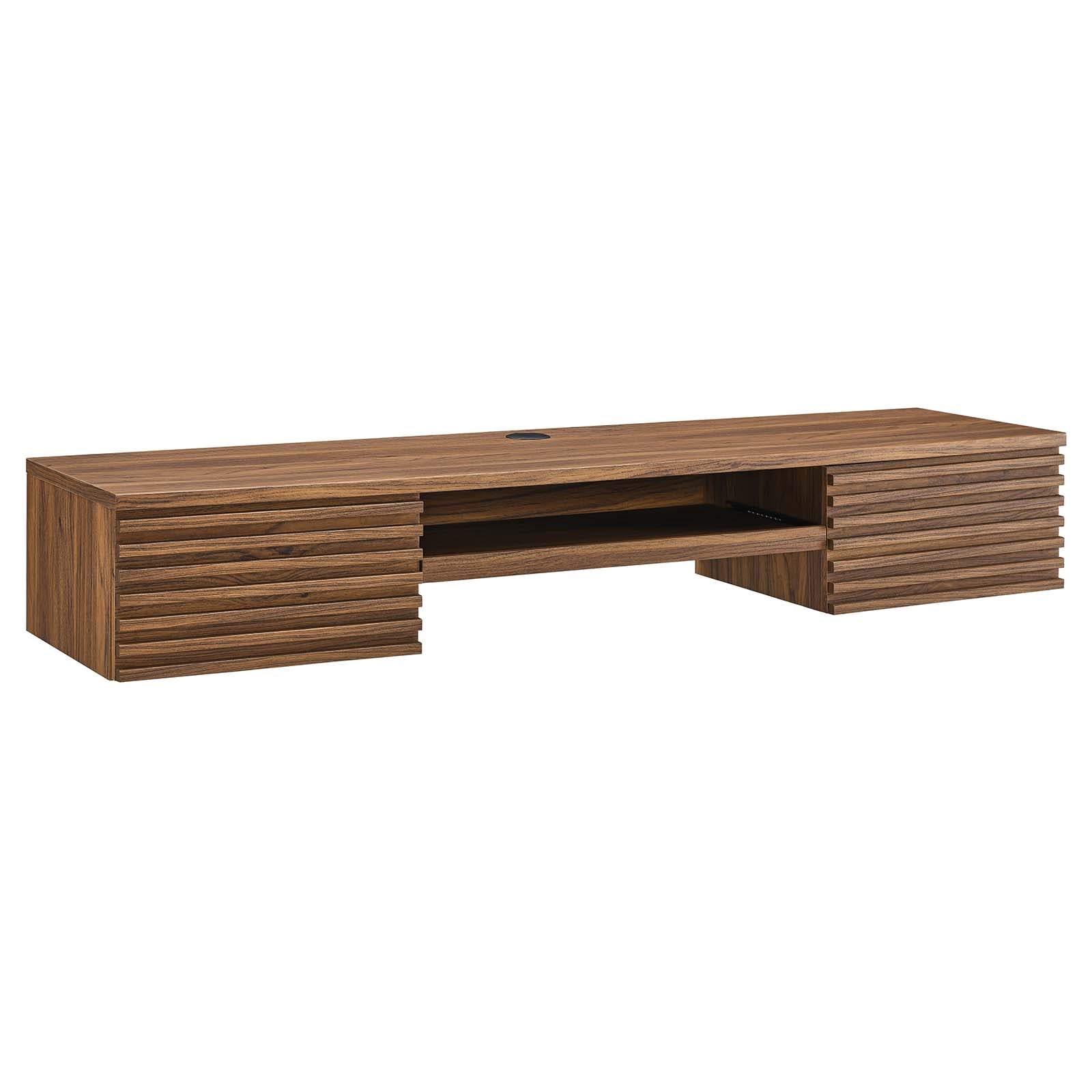 Render Wall Mount Wood Office Desk By Modway - EEI-5865-WAL | Desks |  Modishstore - 2