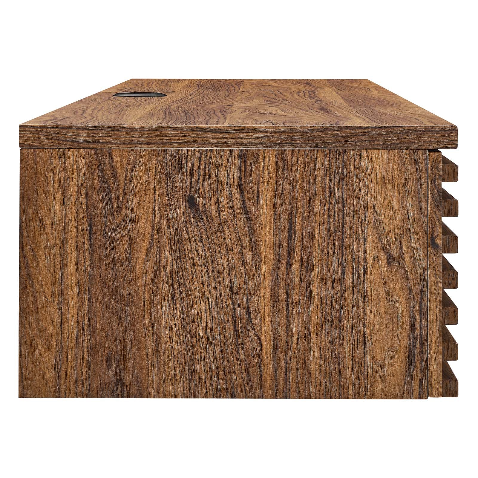 Render Wall Mount Wood Office Desk By Modway - EEI-5865 | Desks | Modishstore - 3