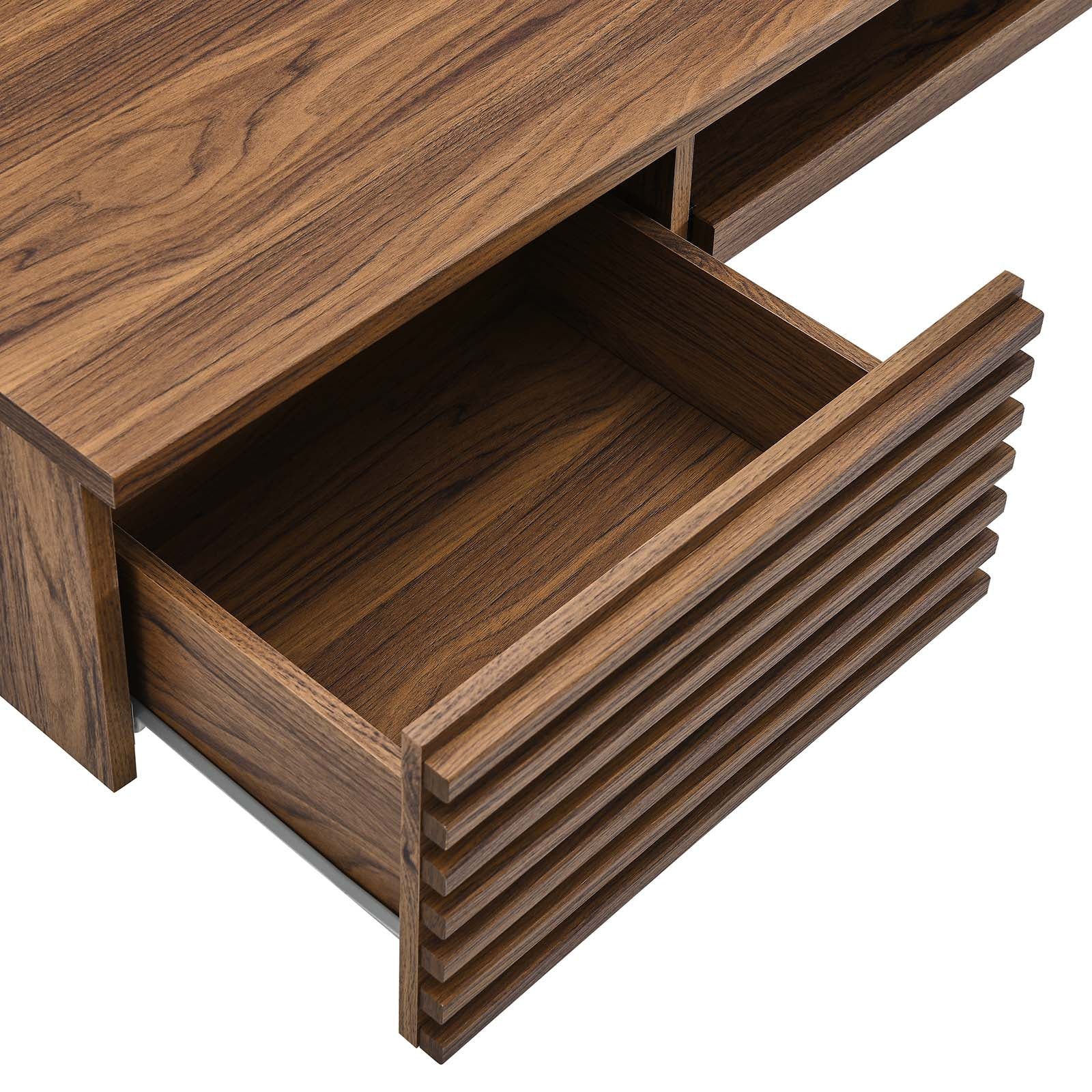 Render Wall Mount Wood Office Desk By Modway - EEI-5865 | Desks | Modishstore - 5