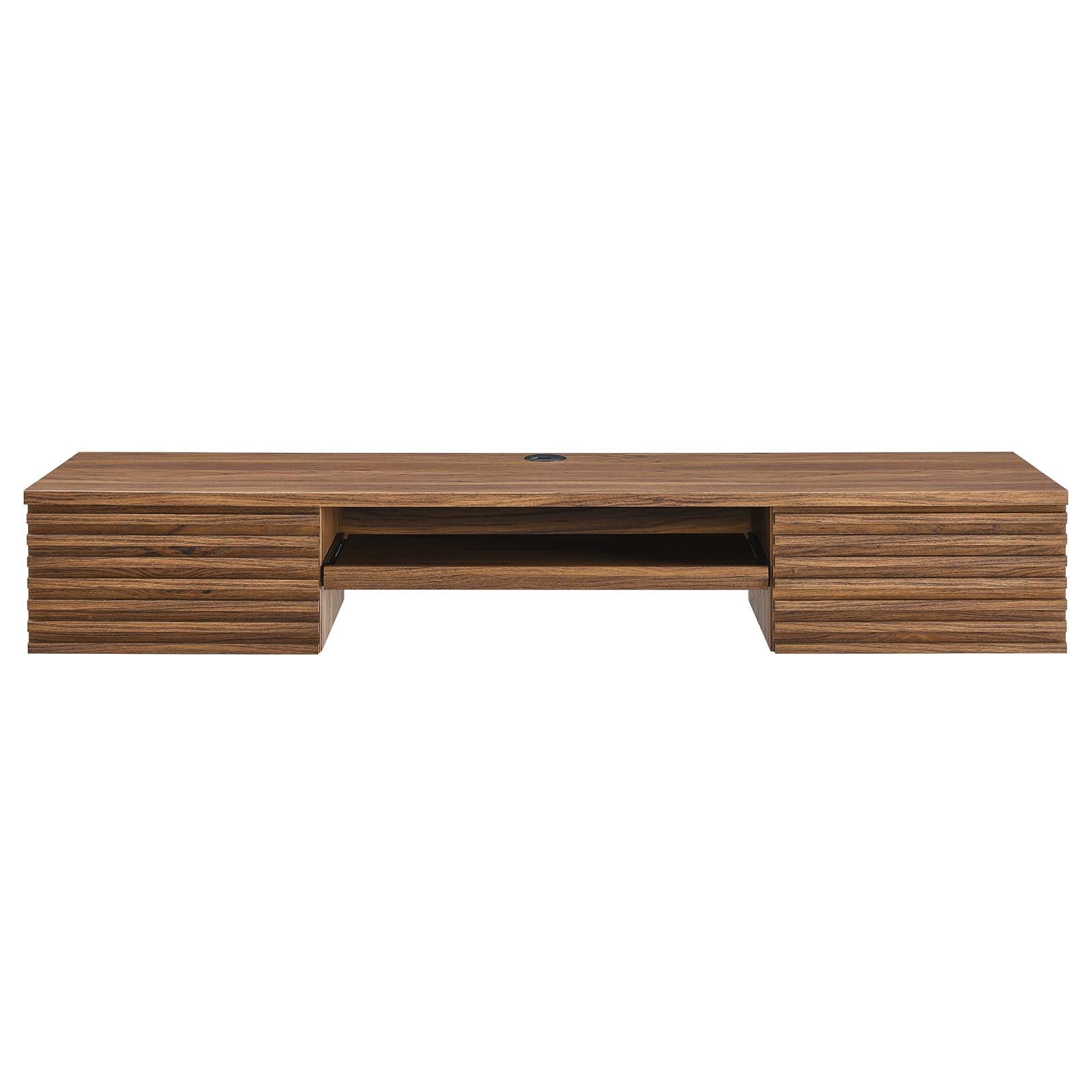 Render Wall Mount Wood Office Desk By Modway - EEI-5865-WAL | Desks |  Modishstore - 8