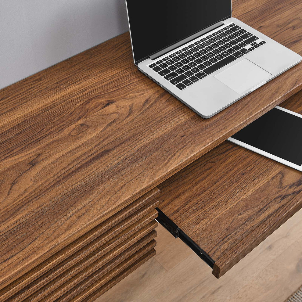 Render Wall Mount Wood Office Desk By Modway - EEI-5865 | Desks | Modishstore - 9