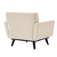Engage Herringbone Fabric Armchair By Modway - EEI-5868-BEI | Armchairs |  Modishstore - 4