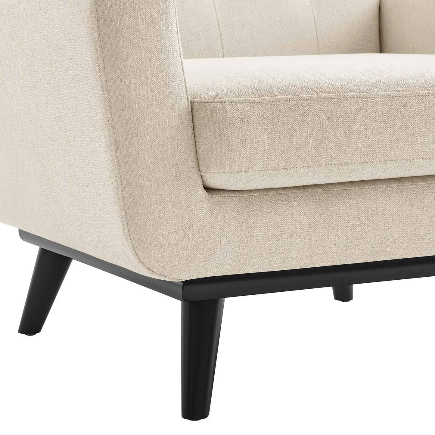 Engage Herringbone Fabric Armchair By Modway - EEI-5868-BEI | Armchairs |  Modishstore - 5