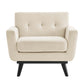Engage Herringbone Fabric Armchair By Modway - EEI-5868-BEI | Armchairs |  Modishstore - 6