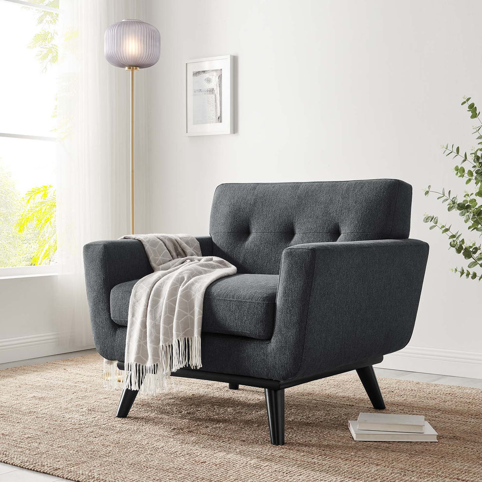 Engage Herringbone Fabric Armchair By Modway - EEI-5868 | Armchairs | Modishstore - 16