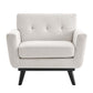 Engage Herringbone Fabric Armchair By Modway - EEI-5868-BEI | Armchairs |  Modishstore - 21