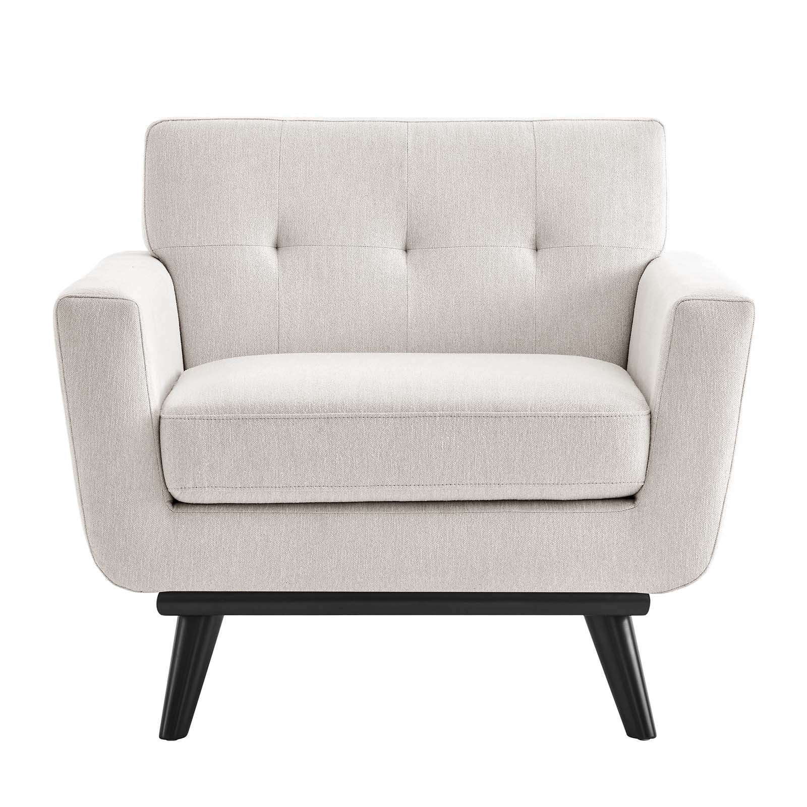 Engage Herringbone Fabric Armchair By Modway - EEI-5868-BEI | Armchairs |  Modishstore - 21
