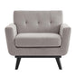 Engage Herringbone Fabric Armchair By Modway - EEI-5868-BEI | Armchairs |  Modishstore - 29