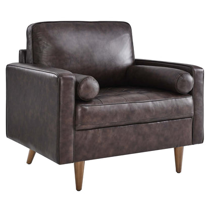 Valour Leather Armchair By Modway - EEI-5869 | Armchairs | Modishstore -20