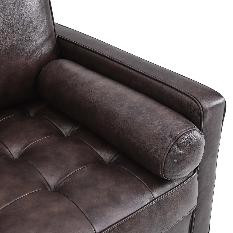 Valour Leather Armchair By Modway - EEI-5869 | Armchairs | Modishstore - 19