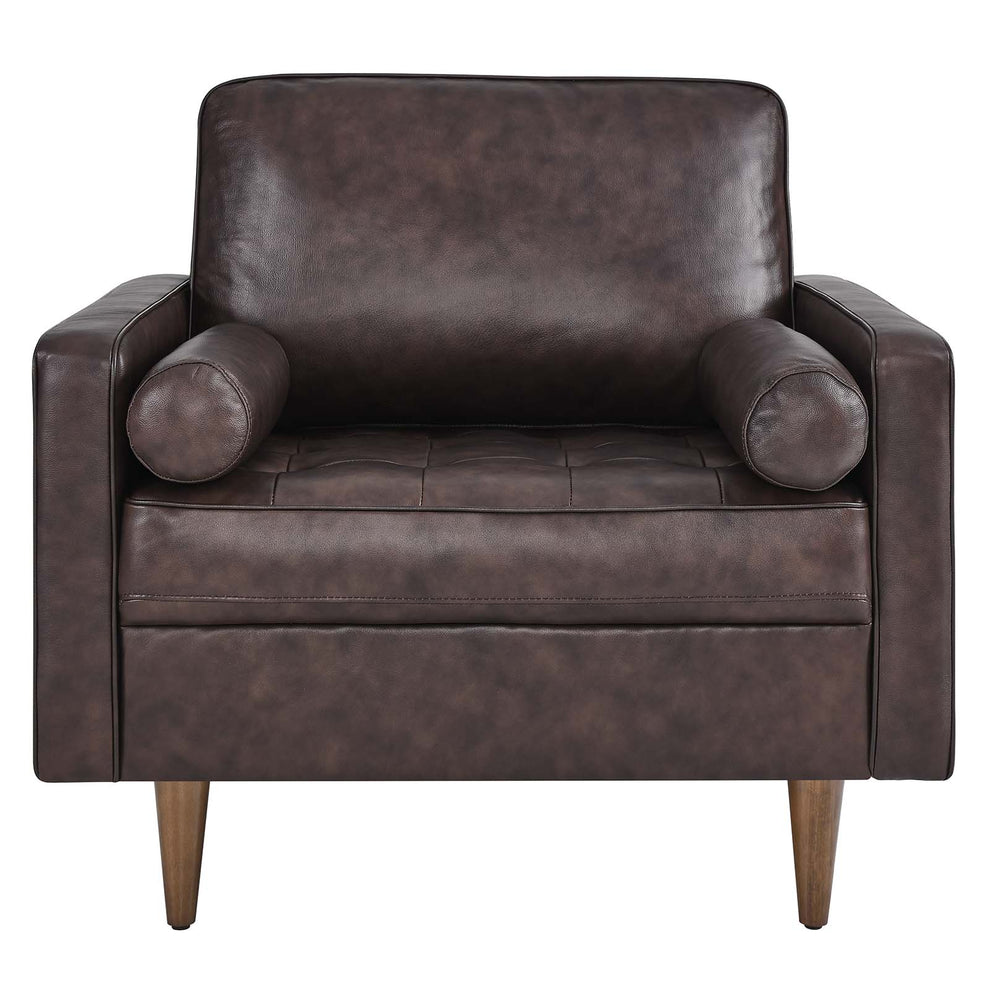 Valour Leather Armchair By Modway - EEI-5869 | Armchairs | Modishstore - 23
