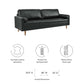 Valour 88" Leather Sofa By Modway - EEI-5871 | Sofas | Modishstore - 6