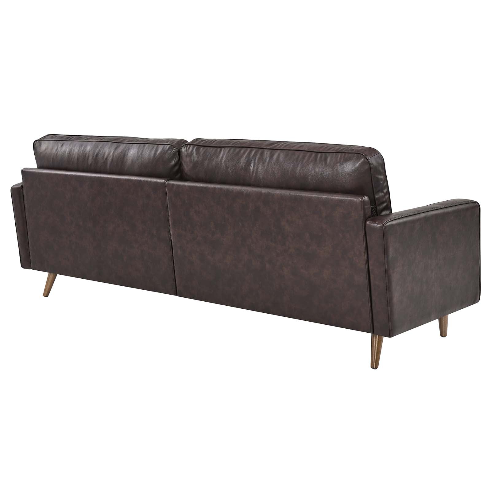 Valour 88" Leather Sofa By Modway - EEI-5871 | Sofas | Modishstore - 11