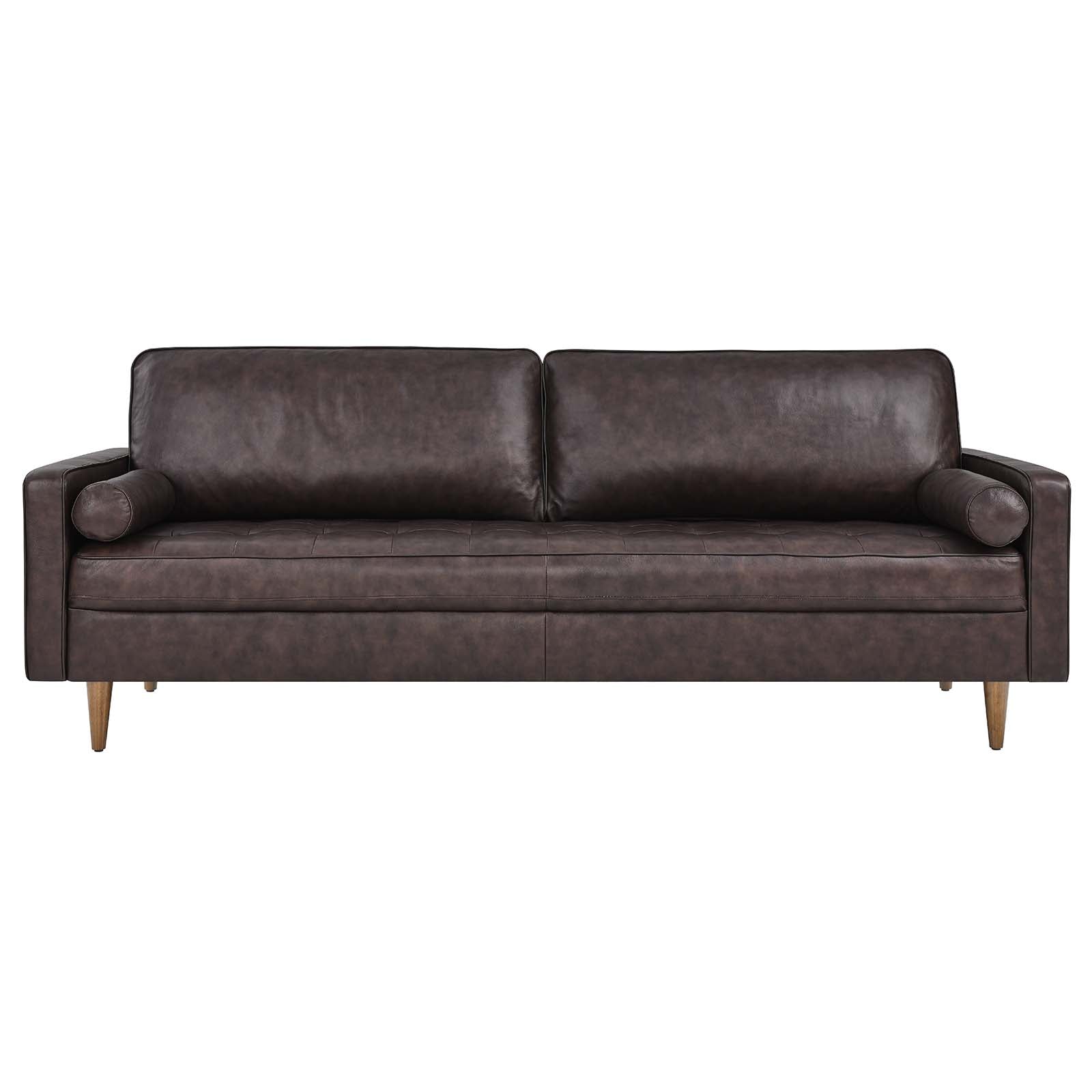 Valour 88" Leather Sofa By Modway - EEI-5871 | Sofas | Modishstore - 12