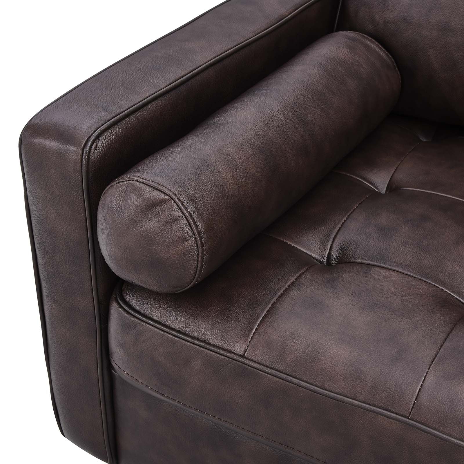 Valour 88" Leather Sofa By Modway - EEI-5871 | Sofas | Modishstore - 14