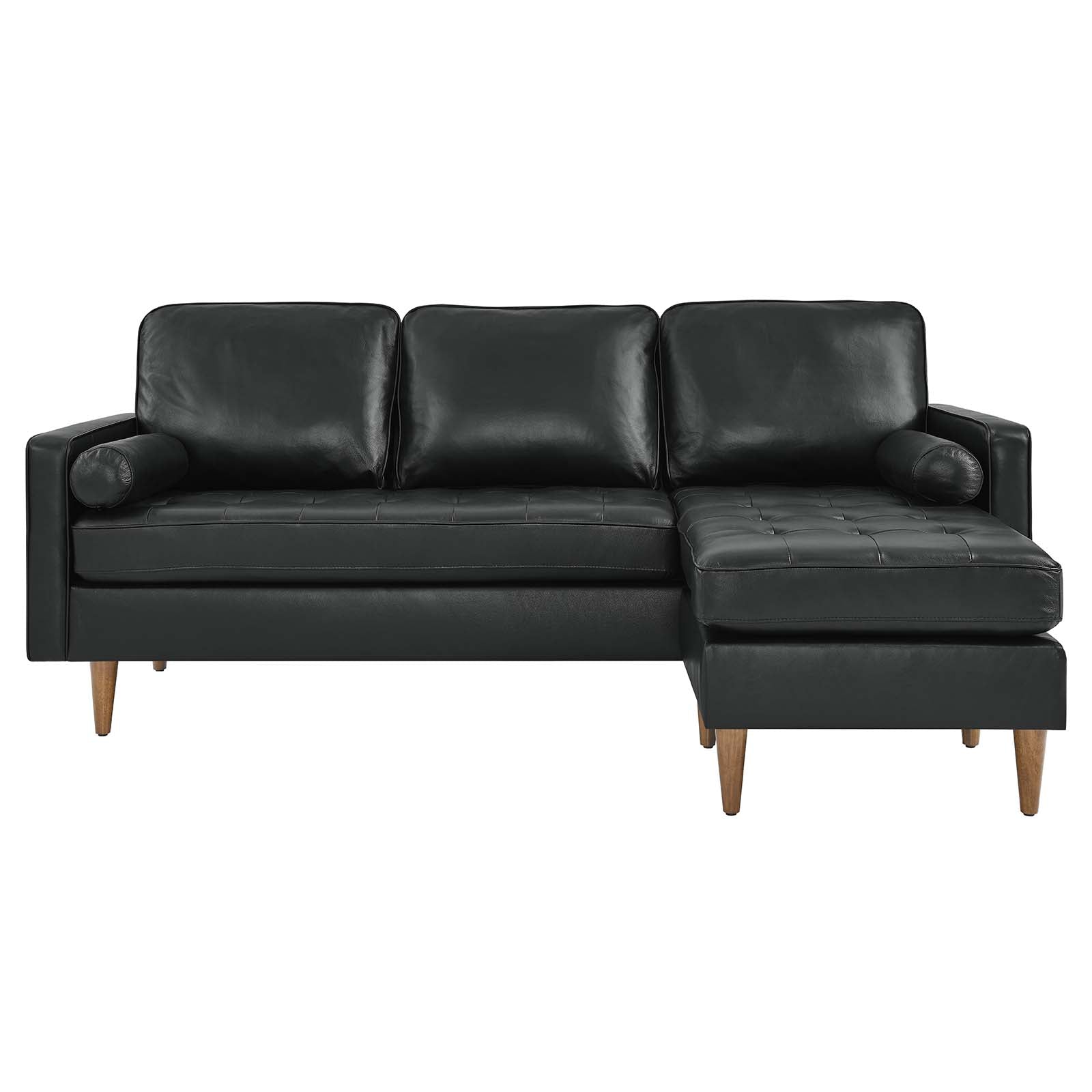 Valour 78" Leather Apartment Sectional Sofa By Modway - EEI-5872 | Sectional | Modishstore - 4