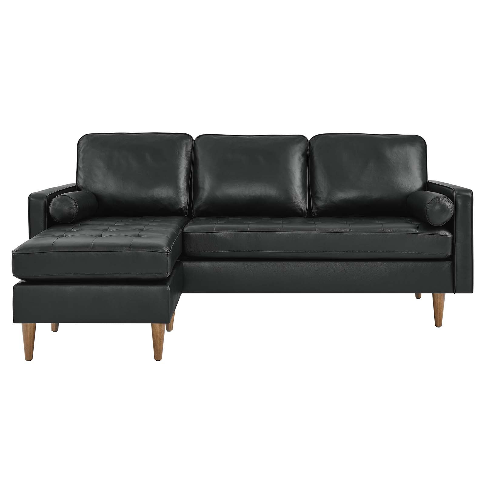 Valour 78" Leather Apartment Sectional Sofa By Modway - EEI-5872 | Sectional | Modishstore - 5