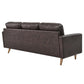Valour 78" Leather Apartment Sectional Sofa By Modway - EEI-5872 | Sectional | Modishstore - 11