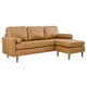 Valour 78" Leather Apartment Sectional Sofa By Modway - EEI-5872 | Sectional | Modishstore - 17