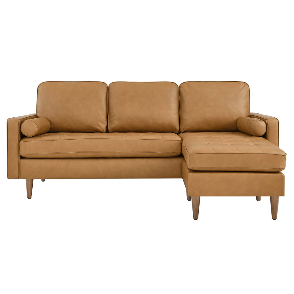 Valour 78" Leather Apartment Sectional Sofa By Modway - EEI-5872 | Sectional | Modishstore - 20